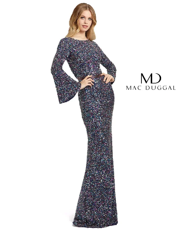 Mac Duggal Bell Long Sleeve Evening Formal Dress