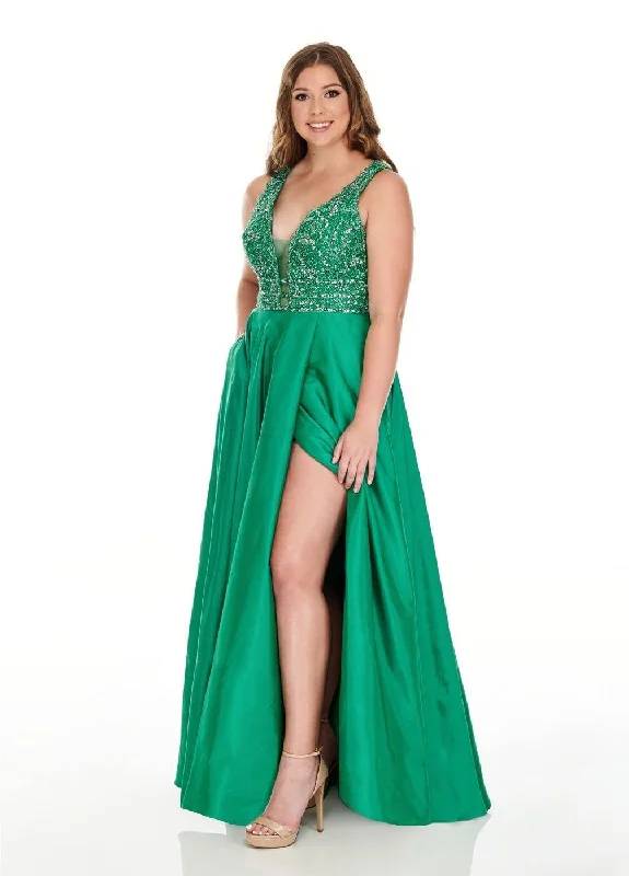 Rachel Allan Sexy Prom Long Dress Plus Size