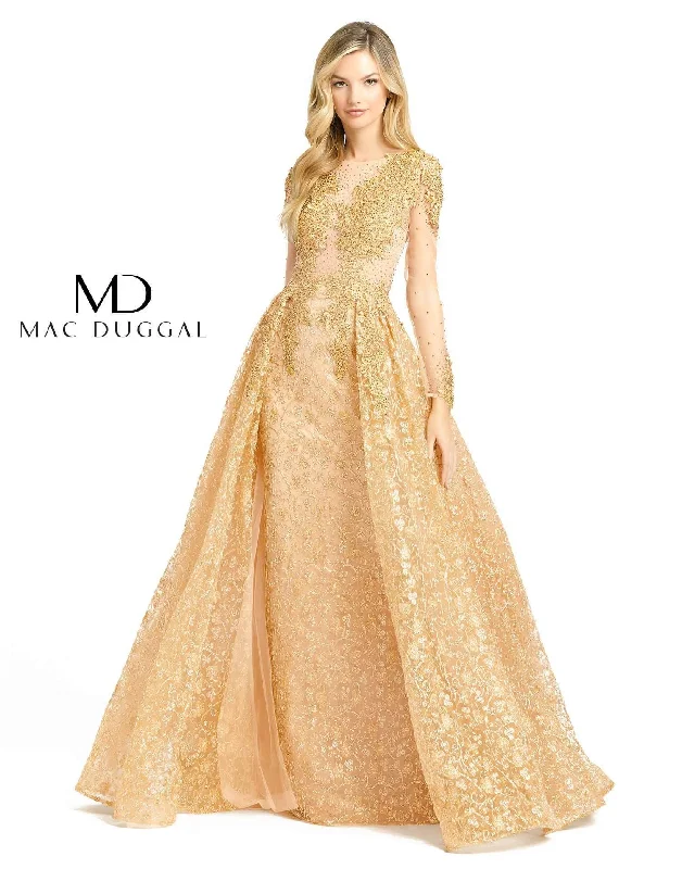 Mac Duggal 20100 Long Sleeve Formal Evening Dress