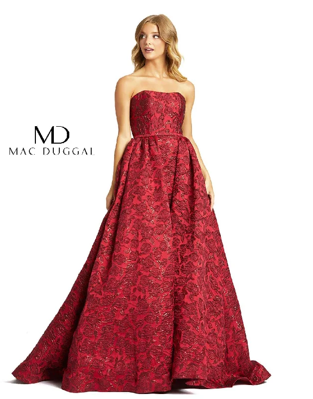 Mac Duggal 66745 Prom Long Strapless Ball Gown