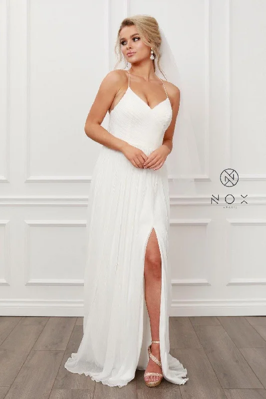 Simple Formal Long White Dress