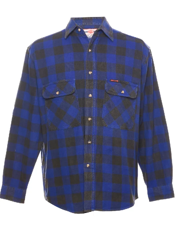 Blue Checked Shirt - M