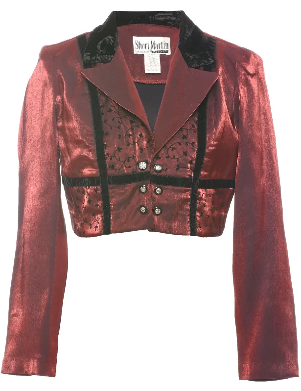 Maroon Evening Jacket - S