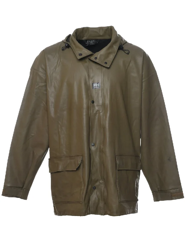 Olive Green Raincoat - XL