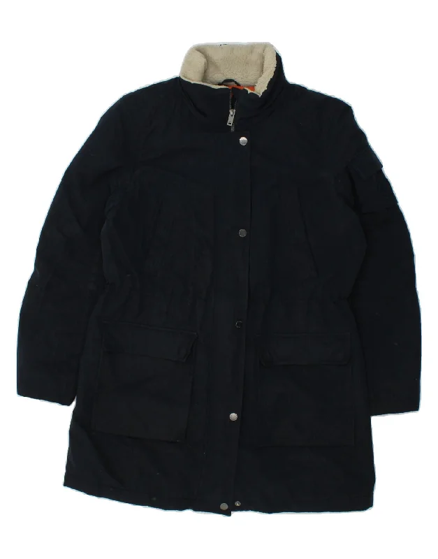 DKNY Womens Windbreaker Coat UK 14 Medium Navy Blue