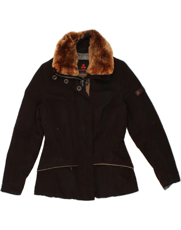 PEUTEREY Womens Padded Jacket IT 40 Small Brown