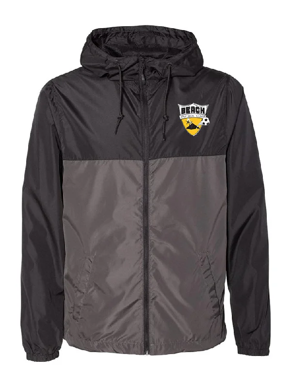 BEACH FC YOUTH LIGHTWIEGHT ZIP WINDBREAKER JACKET