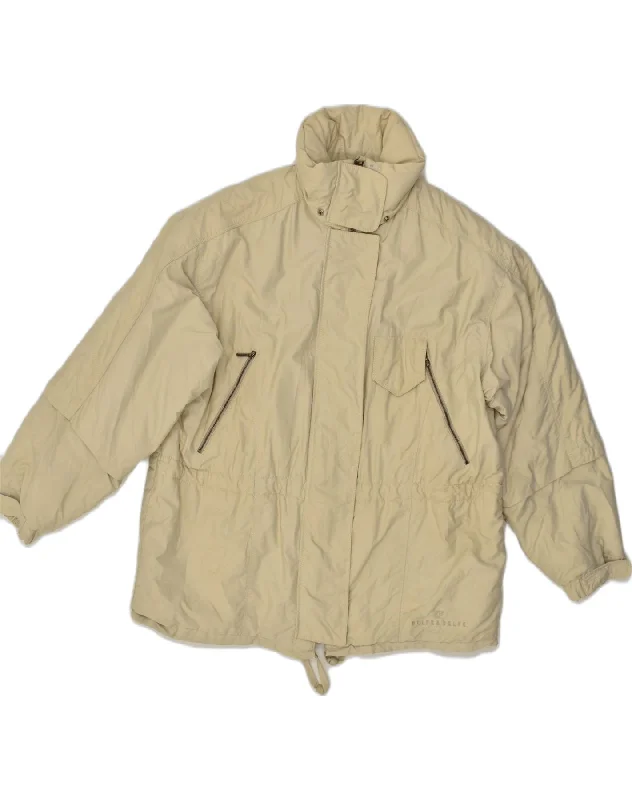 BELFE & BELFE Womens Windbreaker Jacket IT 46 Large Beige