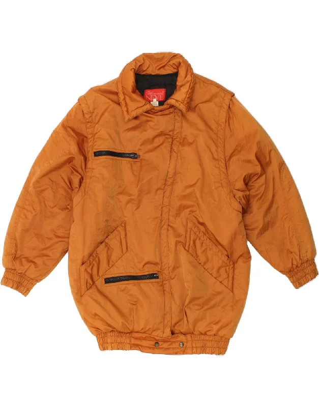 BLUMARINE Womens Windbreaker Jacket IT 42 Medium Orange Polyester