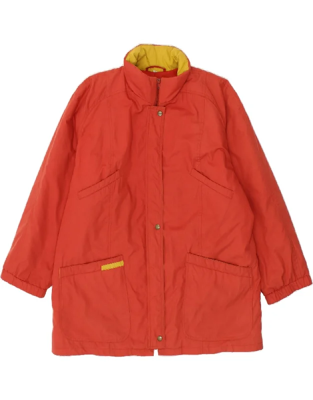 C&A Womens Windbreaker Coat EU 42 Large Red Polyester