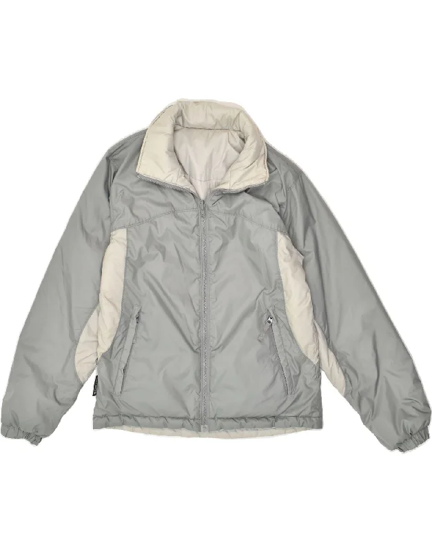 COLUMBIA Womens Reversible Windbreaker Jacket UK 14 Medium Grey