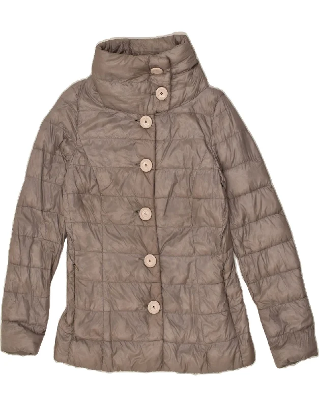 HERNO Womens Padded Jacket UK 12 Medium Beige