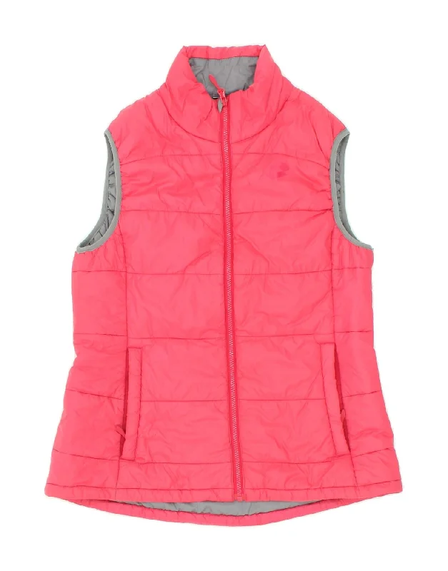 LOTTO Womens Padded Gilet UK 14 Medium Pink Nylon