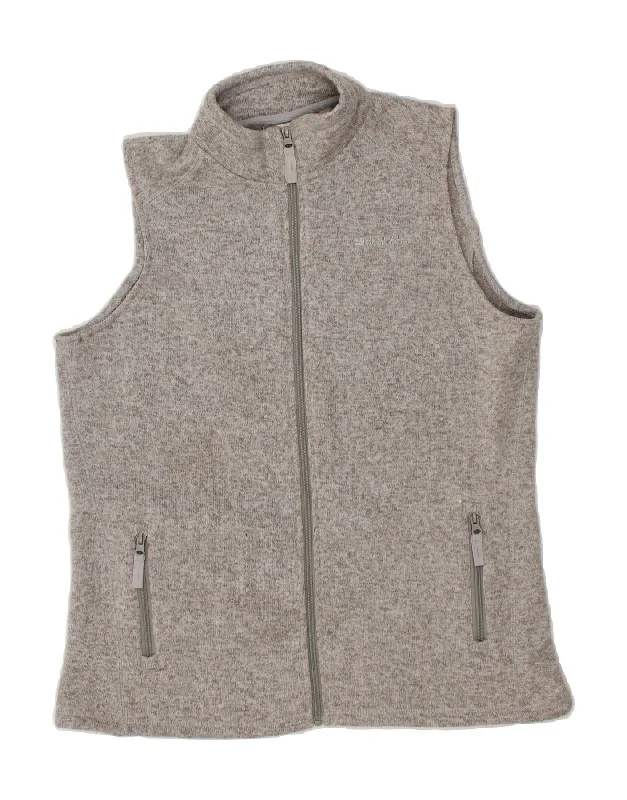 MOUNTAIN WAREHOUSE Womens Fleece Gilet UK 16 Large Grey Polyester