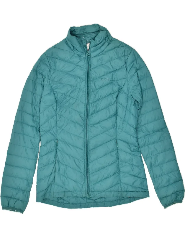 MOUNTAIN WAREHOUSE Womens Padded Jacket UK 10 Small  Turquoise Nylon