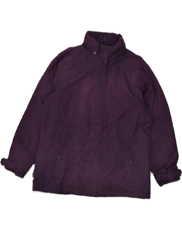 MOUNTAIN WAREHOUSE Womens Windbreaker Jacket UK 18 XL  Purple Polyester