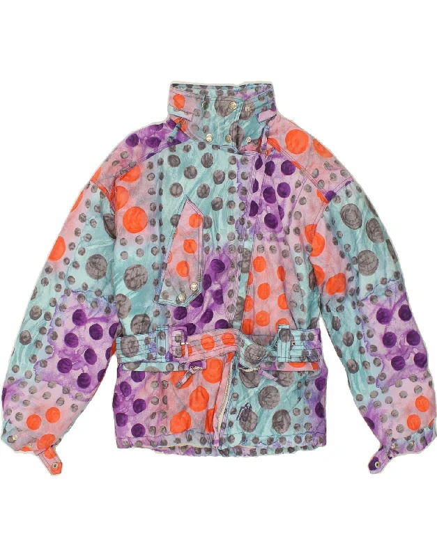 NORDICA Womens Windbreaker Jacket UK 16 Large Multicoloured Spotted