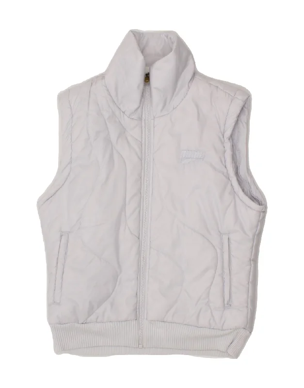 PUMA Womens Padded Gilet UK 10 Small White Polyester