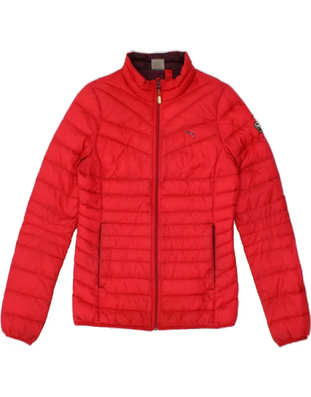 PUMA Womens Padded Jacket UK 10 Small  Red