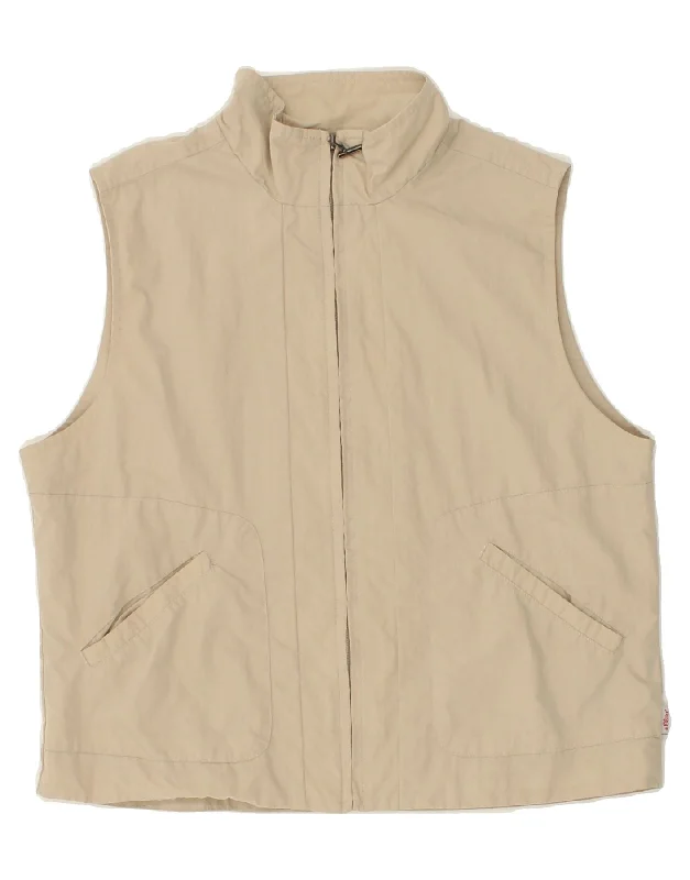 S.OLIVER Womens Gilet EU 40 Medium Beige Cotton