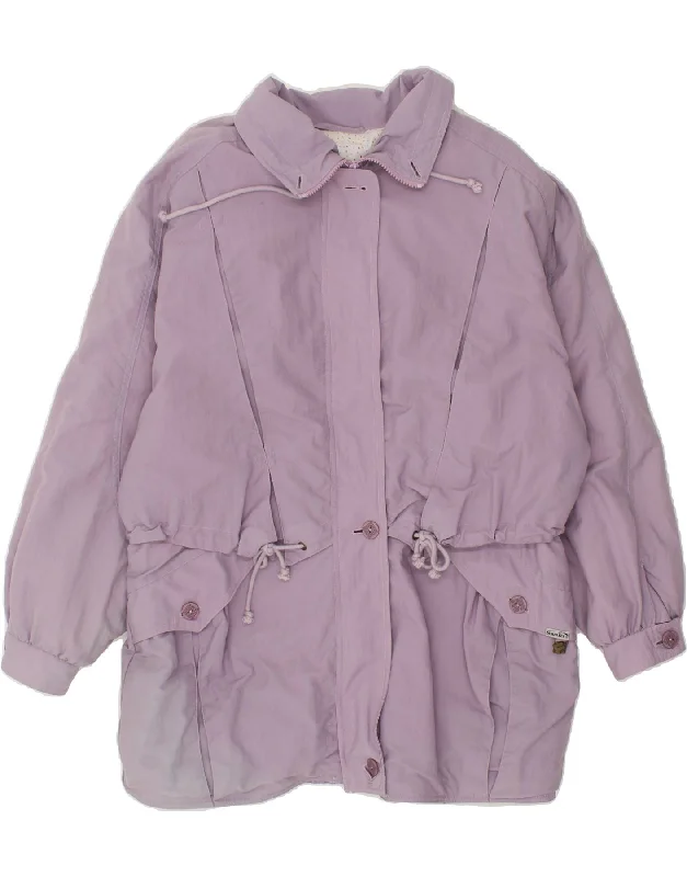 SYMPATEX Womens Windbreaker Coat IT 42 Medium Purple Polyamide