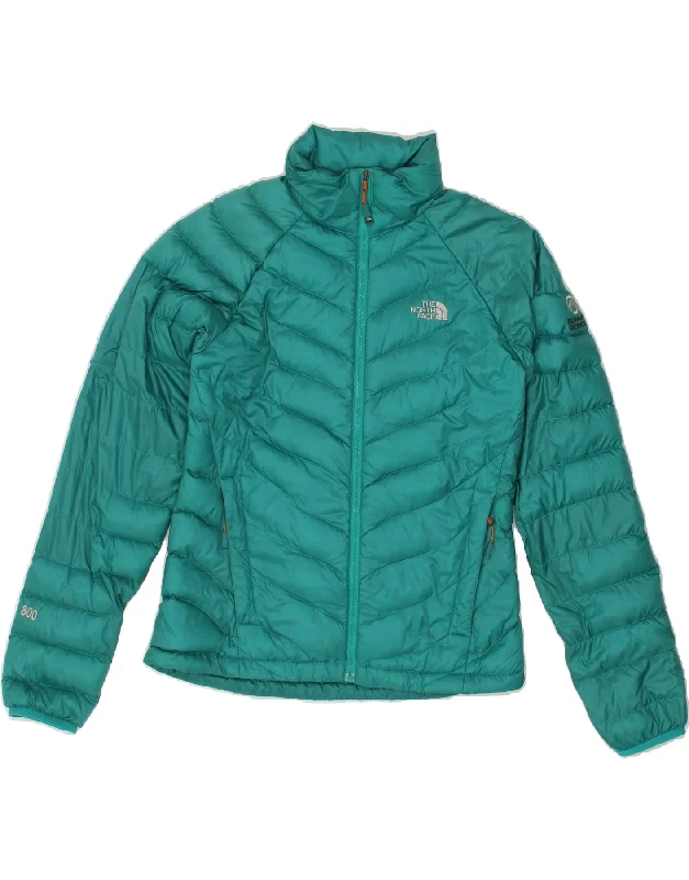 THE NORTH FACE Womens Padded Jacket UK 10 Small Turquoise Nylon