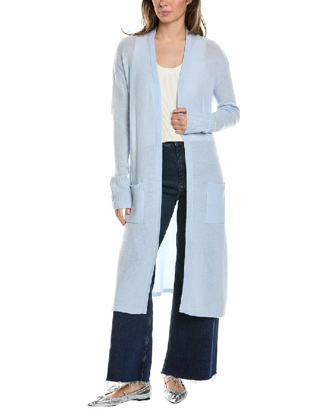 Alashan Cashmere Technical Kick Back Long Cashmere Cardigan