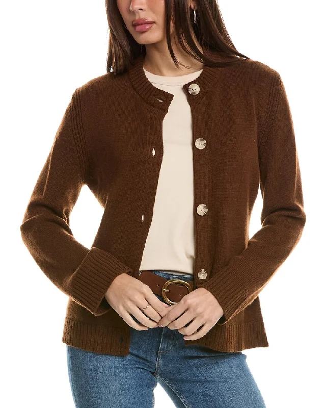 Hannah Rose Wool & Cashmere-Blend Cardigan