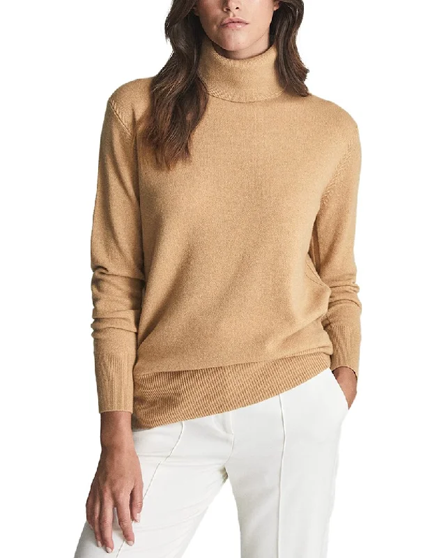 Reiss Coleen Cashmere Roll Neck Jumper