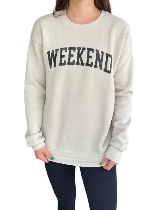 Weekend Graphic Sweatshirt In Ivory