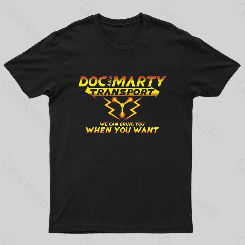 Doc and Marty Transport Nerd T-Shirt