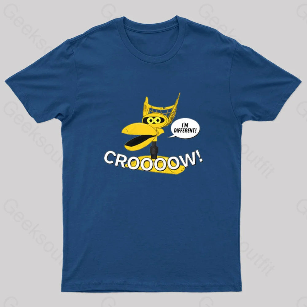 MST3K Crow Croooow! and I'm Different Nerd T-Shirt