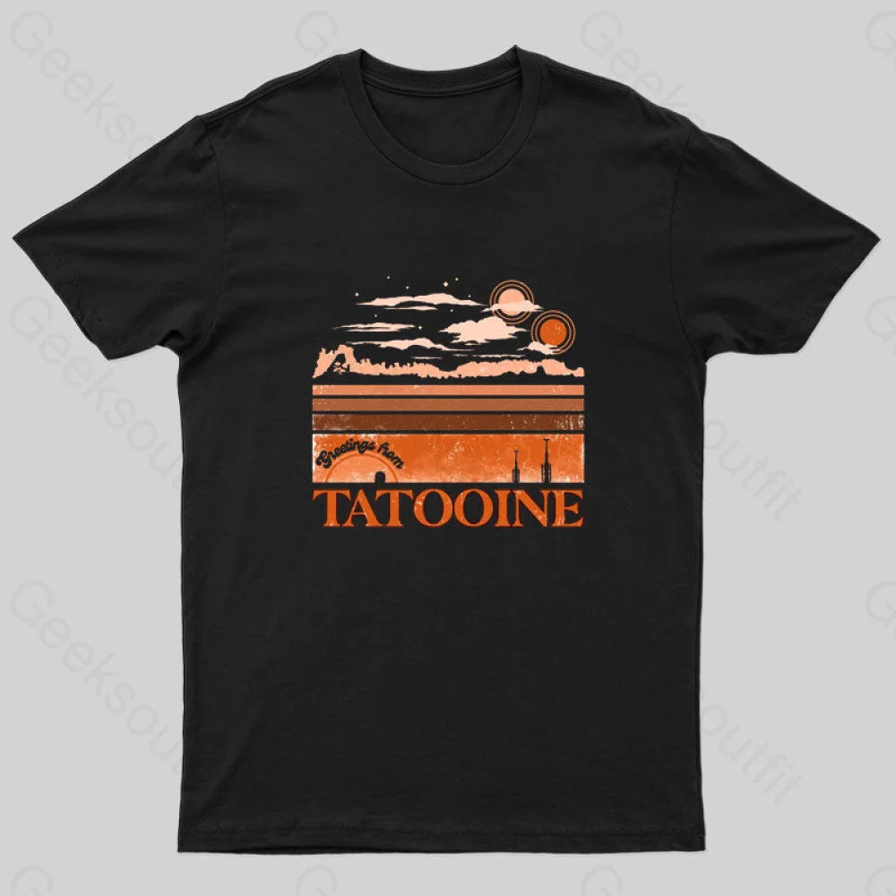 Tatooine Greetings Nerd T-Shirt