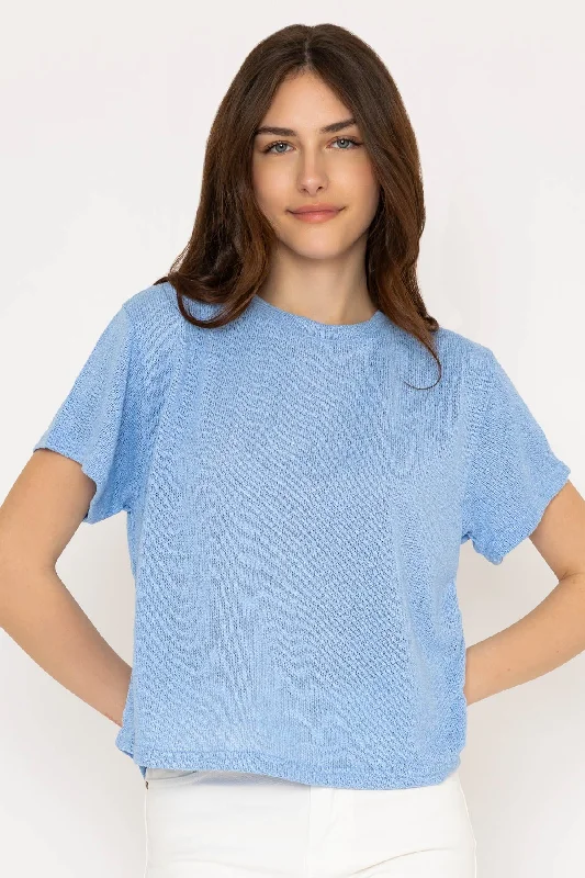 Blue Round Neck T-shirt