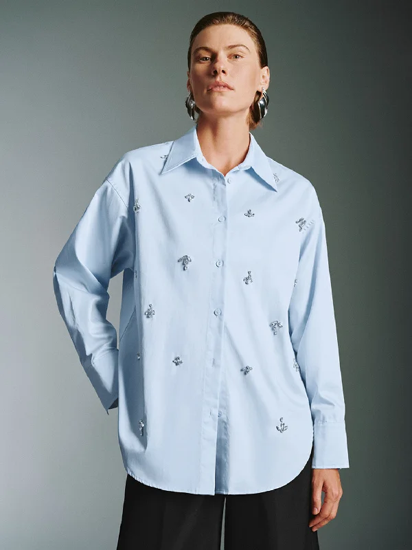 Button Up Loose Long Sleeve Shirts