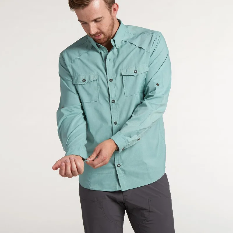 Firstlight Tech Shirt Ledger Guide Green Micro Check