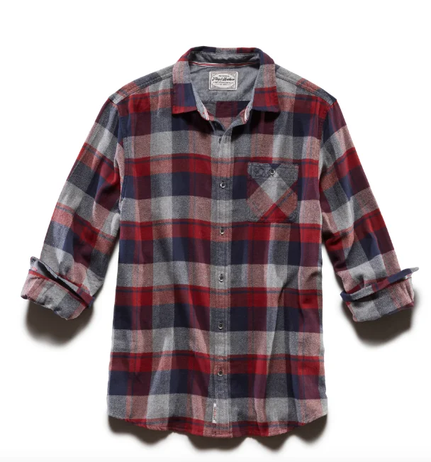 Flag and Anthem Cornwall Long Sleeve Single Pocket Flannel Shirt