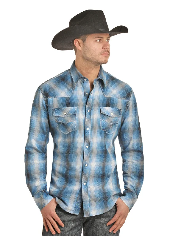 Panhandle Rock and Roll Mens Plaid Shirt