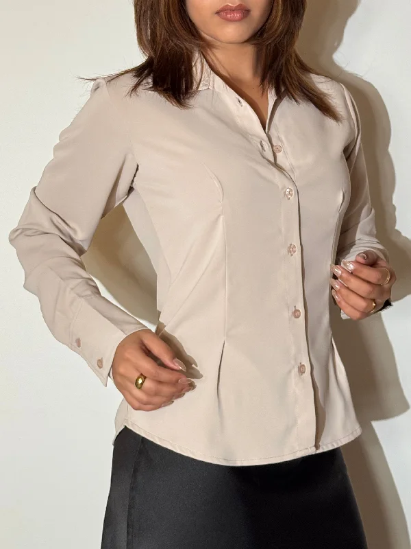 Sculpted Waistline Classic Shirt